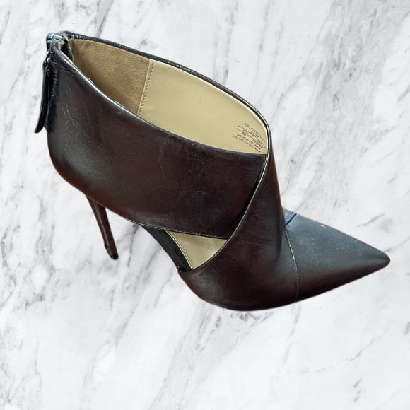 Zara metallic pewter ankle boots| shoes | heels | size 38 | 7.5 - Picture 10 of 15